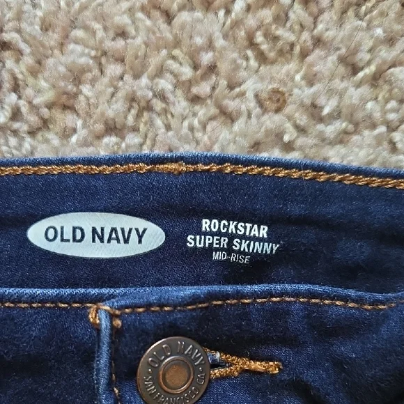 Old Navy Blue Skinny Jeans Sleek Fit - Picture 2 of 5